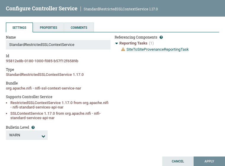 Configure Controller Service Settings