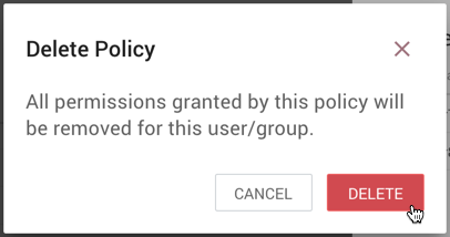 Delete Policy Dialog