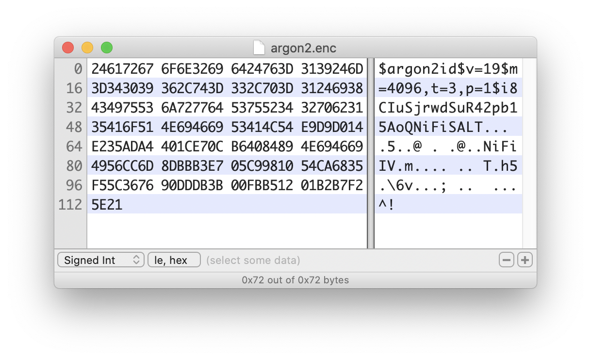 Argon2 Salt & IV Encoding